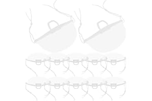 Luxshiny 20Pcs Clear Face Mask: Anti-Fog Plastic Nose and Mouth Cover for Restaurant, Beauty Salon, Catering, Barbershop