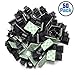 Adjustable Cable Clips, Self-Adhesive Nylon Wire Clamps, Plastic Cable Organizer Holder Management System, Pack of 50, Black