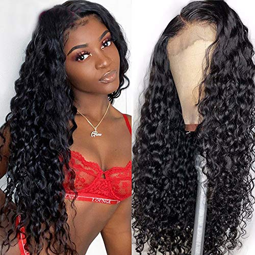 RECOOL-Hair-Water-Wave-13x4-Lace-Front-Wigs-Human-Hair-Pre-Plucked-with-Baby-Hair-150-Density-Wet-and-Wavy-Brazilian-Human-Hair-Wigs12-inches-13x4-Wig