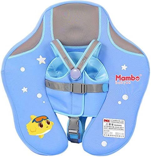 Preself Baby Solid Folat Ring Infant Toddler Safety Aquatics Swim Floating Swimming Pool School Training (Blue)
