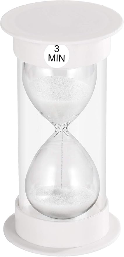 3 minute hourglass timer online discount
