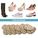 ZUCNANA Ball of Foot Cushions (Beige) | Metatarsal Pads for Women (6 Pairs Foot Pads) | Reusable Shoe Inserts for Pain Relief | Non-Slip Heel Cushion Inserts Best for Neuroma and Callus