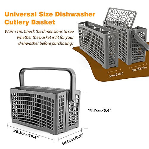 Nuovoware Dishwasher Silverware Cutlery Basket, (10 x 6 x 5 inches