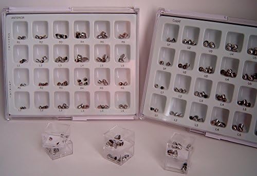 Stainless Steel Dental Crowns, Primary Anteriors,Centrals, UR3, Refill Box of 5