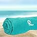 Aurorae Sport and Swim Towel Aqua for Beach, Pool, Travel, Microfiber, Super Absorbent, Extra Large, Lightweight (Kauai Coast)
