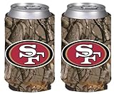NFL Football Vista Camo Beer Can Kaddy Collapsible Koozie Holder 2-Pack - Pick Team! (San Francisco 49ers)