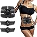 Mousand Abs Stimulator Ab Muscle Toner Ultimate Abdominal Toning Belt Wireless Workout Home Office Fitness Portable Electric Trainer Machine for Men Women Abdomen/Arm/Leg Training