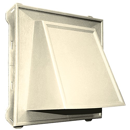 Builders Edge 140086774020 8" Hooded Vent 020, Heritage Cream