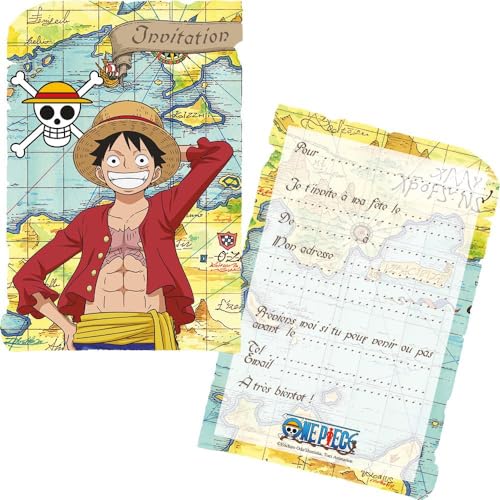 Chaks 8 CARTONS D'INVITATION ENVELOPPES ONE PIECE en promo sur Amazon