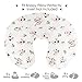 TILLYOU Nursing Pillow Cover - Egypt Cotton Care for Baby Boy Girl,Breathable Nursing Slipcover,Feeding Position Support, Floral Flowers