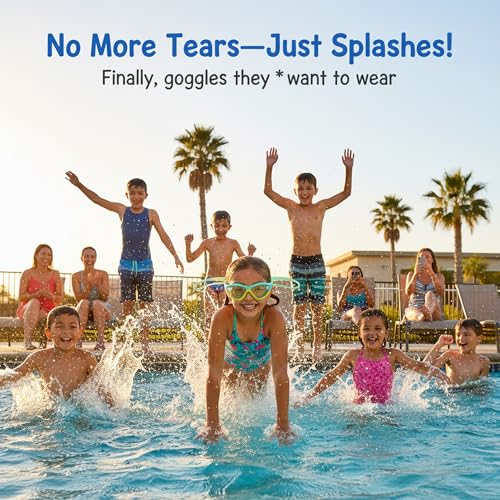 Seaflar General Purpose Anti-Fog Swimming Goggles | UV Protection, Waterproof, Silicone Gasket | Swimming Goggles for Kids Ages 6-14