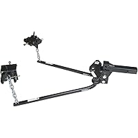 Husky 31423 Round Bar Weight Distribution Hitch with Bolt-Together Ball Mount/Shank Assembly 1200 Lbs Max Tongue