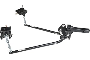 Husky 31423 Round Bar Weight Distribution Hitch with Bolt-Together Ball Mount/Shank Assembly 1200 Lbs Max Tongue