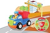 Cartoon R/C Construction Car Radio Control Toy for Toddlers (Blue)
