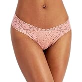 I.N.C. International Concepts Women's Lace Thong Lingerie (Ash Rose, XX-Large)
