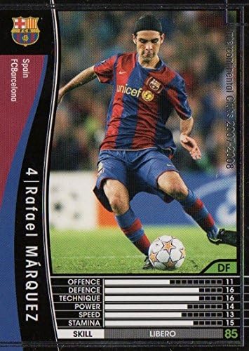 Amazon Wccf 07 08 Fcバルセロナ 黒 291 ラファエル マルケス トレカ 通販