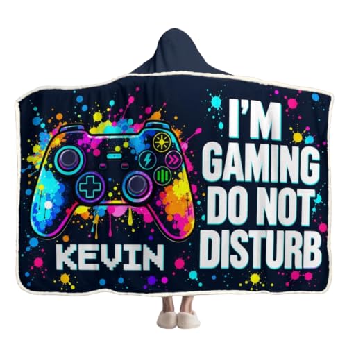 84WONDER Personalized Gaming Hooded Blanket