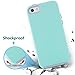 BENTOBEN iPhone 5 Case,iPhone 5s Case, iPhone SE Case, Dual Layer Anti-Scratch Rugged Durable Impact Resistant Plating Chrome Button Anti-Slip Skidproof Case for iPhone SE/5S/5, Mint Green