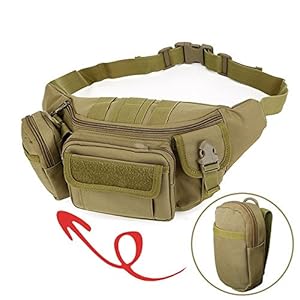 2win2buy Taktische Militär Hüfttasche, Bauchtasche Gürteltasche [9 Fächer] MOLLE Praktische Beutel für Outdoor Sport Wandern Laufen Radfahren Klettern