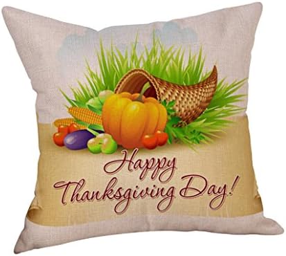 TATGB 9 design Thanksgiving Pillow Cover Sentiment Pillowcases Embroidered