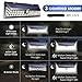 LITOM Enhanced Version Solar Lights Outdoor, 54 LED Super Bright Plating Solar Lights with Motion Sensor, Solar Powered Security Wall Lights for Front Door, Yard, Garage, Deck, Porch(2 Pack)