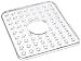 iDesign Kitchen Sink Protector Mat with Hole for Sink Strainer - Clear