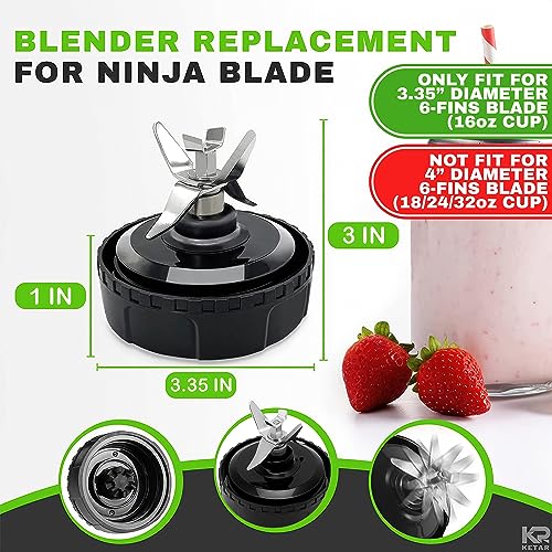 Ninja Blender Cups Replacement Blades 6 Fin Ninja Replacement Blades