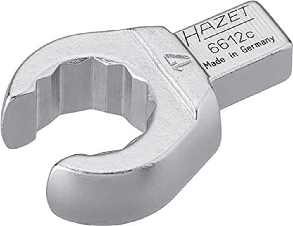 HAZET 6612C-17 45.9 mm 12-Point Profile Insert Box-End Open Wrench - Chrome-Plated