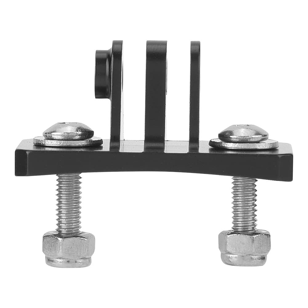 Helmet Mount Adapter - Fixed Mount Holder for Skydiving, Paintball & Other Action Cameras (Black)