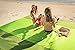 WEKAPO Beach Blanket - Sandproof Waterproof Extra Large Beach Mat | Oversized Sand-Free Lightweight Quick-Drying | Beach Vacation Essentials with Stakes & Corner Pockets (Green, 9x10 FT)