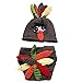 Pinbo Baby Photography Prop Cute Turkey Knitted Crochet Costume Hat Caps Diaper