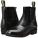 Saxon Girls Equileather Zip Front Boots, Black, Child Size 5