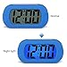 HENSE Large Digital Display Alarm Clock and Snooze/ Nightlight(Blue Backlight) Light Sensor Travel and Home Bedside Alarm Clock,Battery operated,Shockproof,Excellent Gift for Kids/Teens HA30 (Blue)