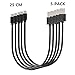 INNLIFE Universal 1-Feet Micro USB Charging Cable for Smartphones, Black (5 Pack)