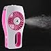 iEGrow HQM-MY001 Handheld USB Mini Misting Fan, Pink