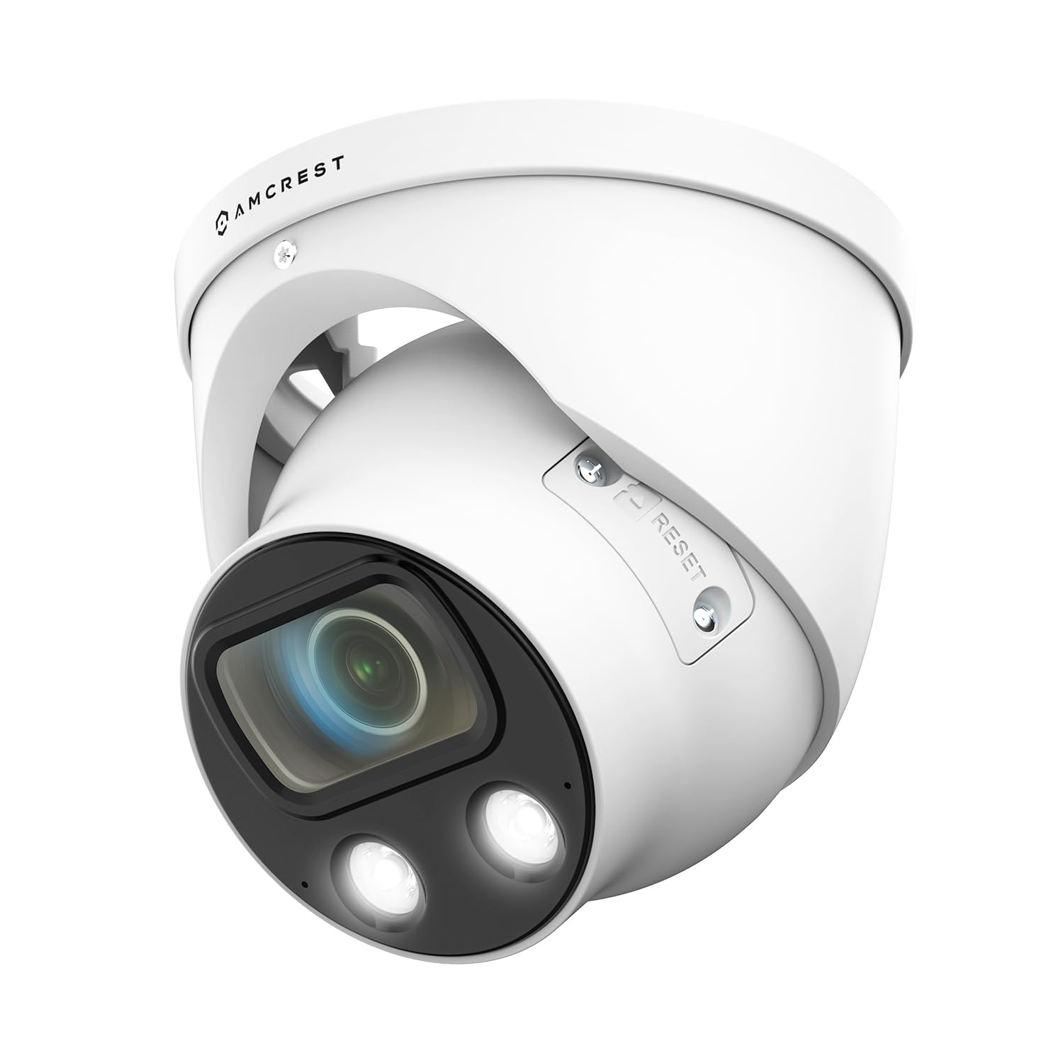 Photo 1 of Amcrest UltraHD 4K (8MP) IP POE AI Camera, 4K @30fps, 164ft Night Color Vision, F1.0, Security Outdoor Turret Camera, Face Detection, Vehicle & Human Detection, Built in Microphone, IP8M-T2883EW-AI