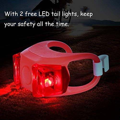 Bike Spoke Lights, 8pcs Cycling Bicycle Wheel Lights with 3 LED Flash Modes for Bike Spoke Decoration and Tire Bike Safety Alarm Light, Waterproof- Batteries Included - Thumbnail 6
