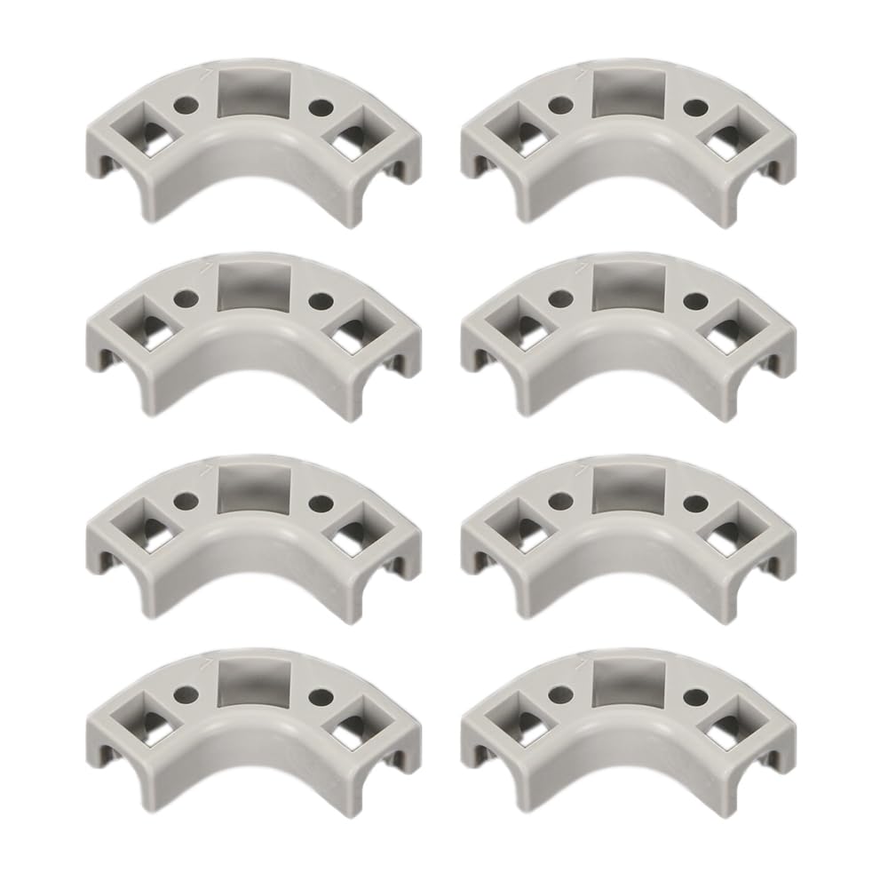 8Pcs Flow Bend Clip 90-Degree 1/4 Conduit Elbow for 1/4" RO Tubing PE Pipe Water Tube Accessories, Easy to Install