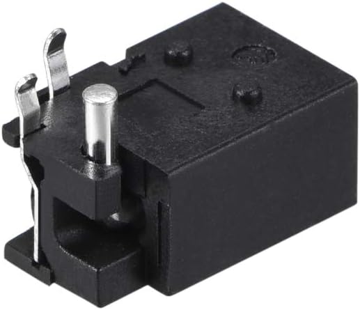 sourcing map PCB Mount 4.0mm x 1.7mm 3 Pin Audio Video DC Power Connector Socket DC023 Black 10Pcs, DC023(10Pcs) - Image 4