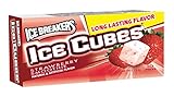 ICE BREAKERS Ice Cubes Sugar Free Gum, Strawberry Smoothie, 10 Piece (Pack of 16)