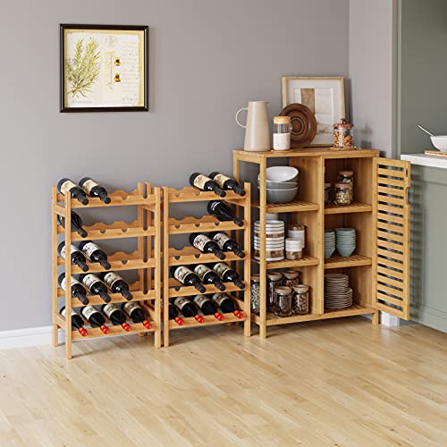 HOMECHO Bathroom Storage Side Floor with 3 Open