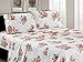 Home Sweet Home Dreams Inc Beverly Hills 1800 Series Ultra Soft 6 -Piece Printed Sheet Set (King, Rose)