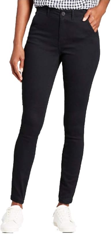 black skinny chinos womens