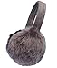 Simplicity Women's Ear Muffs Foldable Men Women Plush Ear Muffs Winter for Outdoor Snowboarding Women's Earmuffs Ear Warmers for Men, Dark Grey