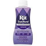 Synthetic Rit Dye More Liquid Fabric Dye – Wide Selection of Colors – 7 Ounces - Royal Purple