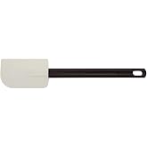 Matfer Bourgeat Elveo Scraper Spatula, Multi-Purpose Use for Mixing, Cooking &amp; Baking, Heat Resistant Rubber Spatula w/Exoglass&reg; Handle, 10"