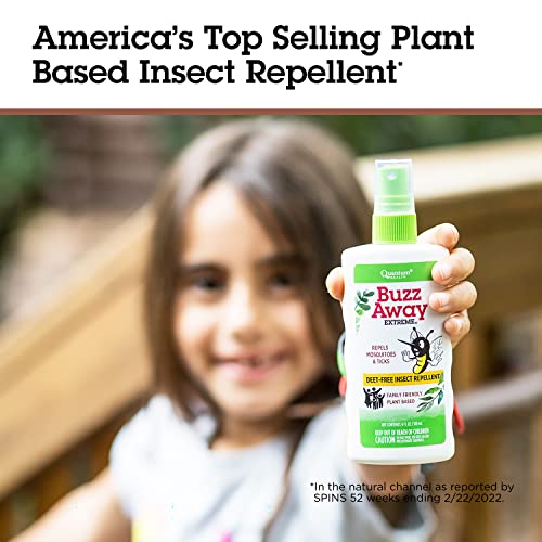 Quantum Health Buzz Away Extreme Insect RepellentDEET Free SprayRepels Mosquitos and Ticks