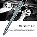 10pcs Triangle Screwdriver Bits,1/4inch Shank 65mm S2 Alloy Steel Triangle Head Screwdriver Bits Set H6.365mm2.7