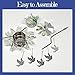 Doves Rotating Tea Light Candlespinner - Hanging Dove Charms Revolve on The Spinning Turbine on The Top of The Star Shaped Candleholder Base - 5.5