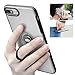 iPhone 8 Plus Case, iPhone 7 Plus Semi-Transparent Clear Case with Ring Holder Kickstand Built-in Metal Sheet Work with Magnetic Car Mount Ultra-Slim Cover Case for iPhone 8 Plus 5.5 inch - Clear